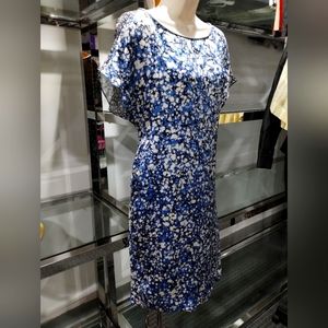 Philip Lim Silk print blue dress Size 4